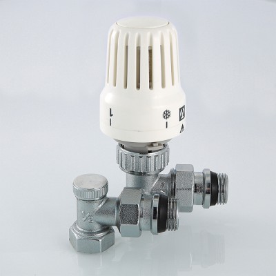 VT.045.N.04 Комплект терморегулирующего оборудования для радиатора угловой Valtec 1/2"  - Вид №8