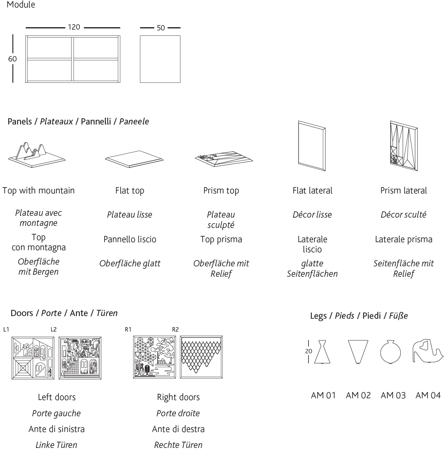 BD Barcelona Design Комод из мдф с распашными дверцами sun-id-1457448 - Вид №4