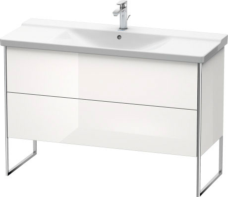 XS446303939 XSquare Тумбочка напольная Скандинавский белый шелковисто-матовый лак Duravit - Вид №2