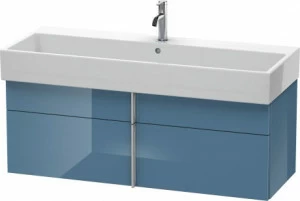 VA650904747 Тумбочка подвесная Vero Air #VA6509 1184 x 431 мм Каменно-синий глянцевый лак