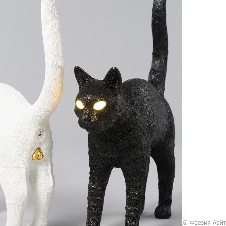 Seletti 15041 JOBBY THE CAT черный кот лампа настольная 115693