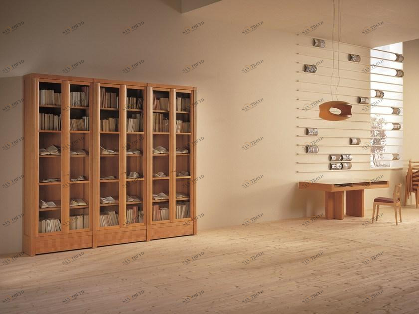 Morelato Книжный шкаф из дерева и стекла Biblioteca Art. 3271