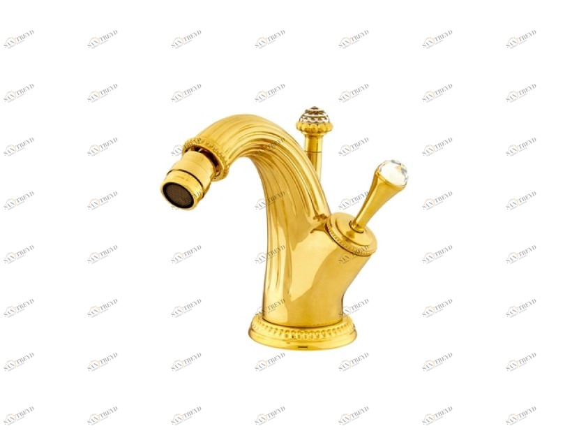 033223.000.62 Смеситель-джойстик-монолевер для биде с кристаллами сваровски Сатин никель Mestre Artica