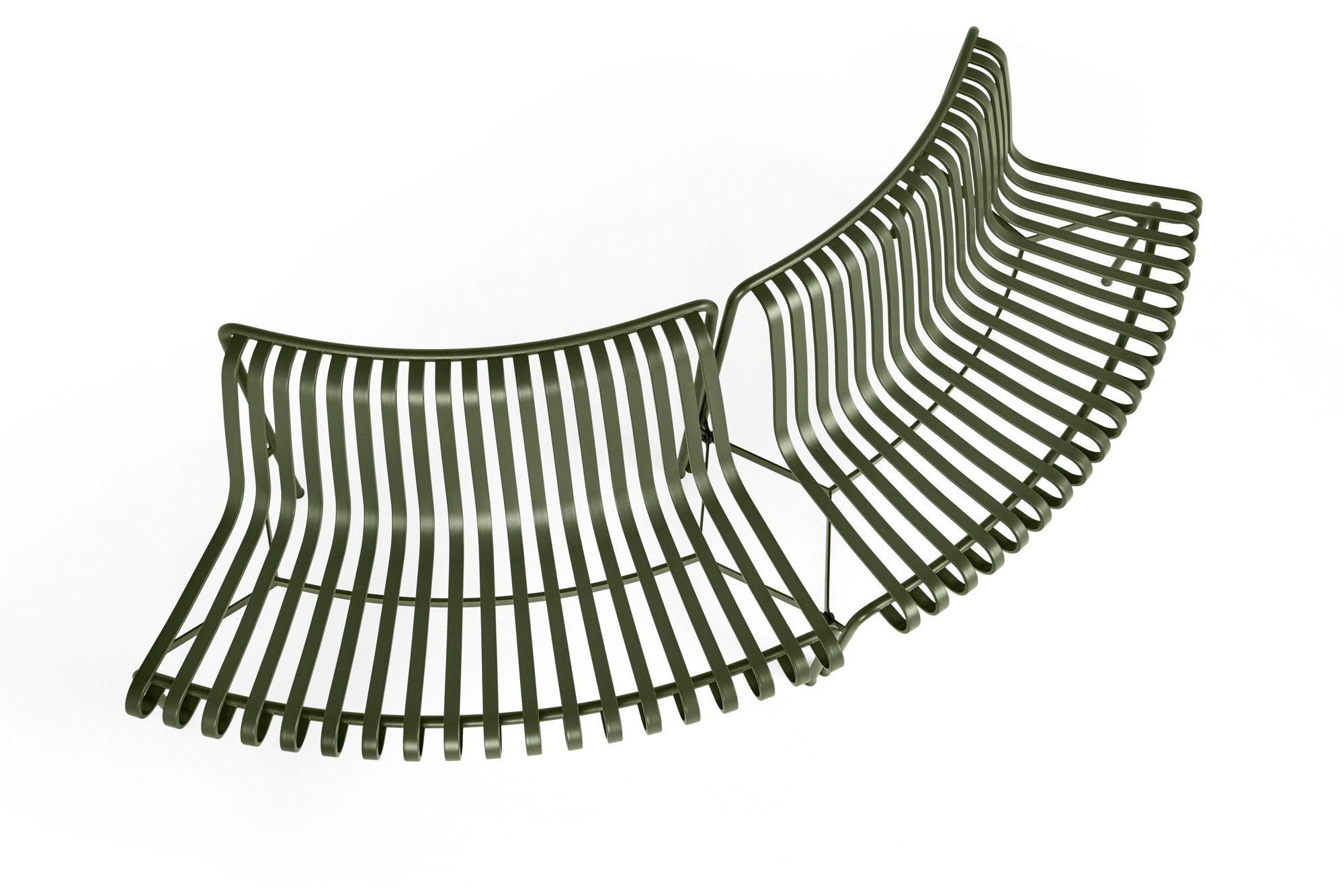 Стальная садовая скамейка с порошковым покрытием со спинкой Hay Палисад ARCH-00074175 - Вид №38