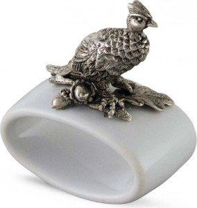 10654398 Vagabond House Набор колец для салфеток Vagabond House Фазан 6см, керамика, 2шт Керамика