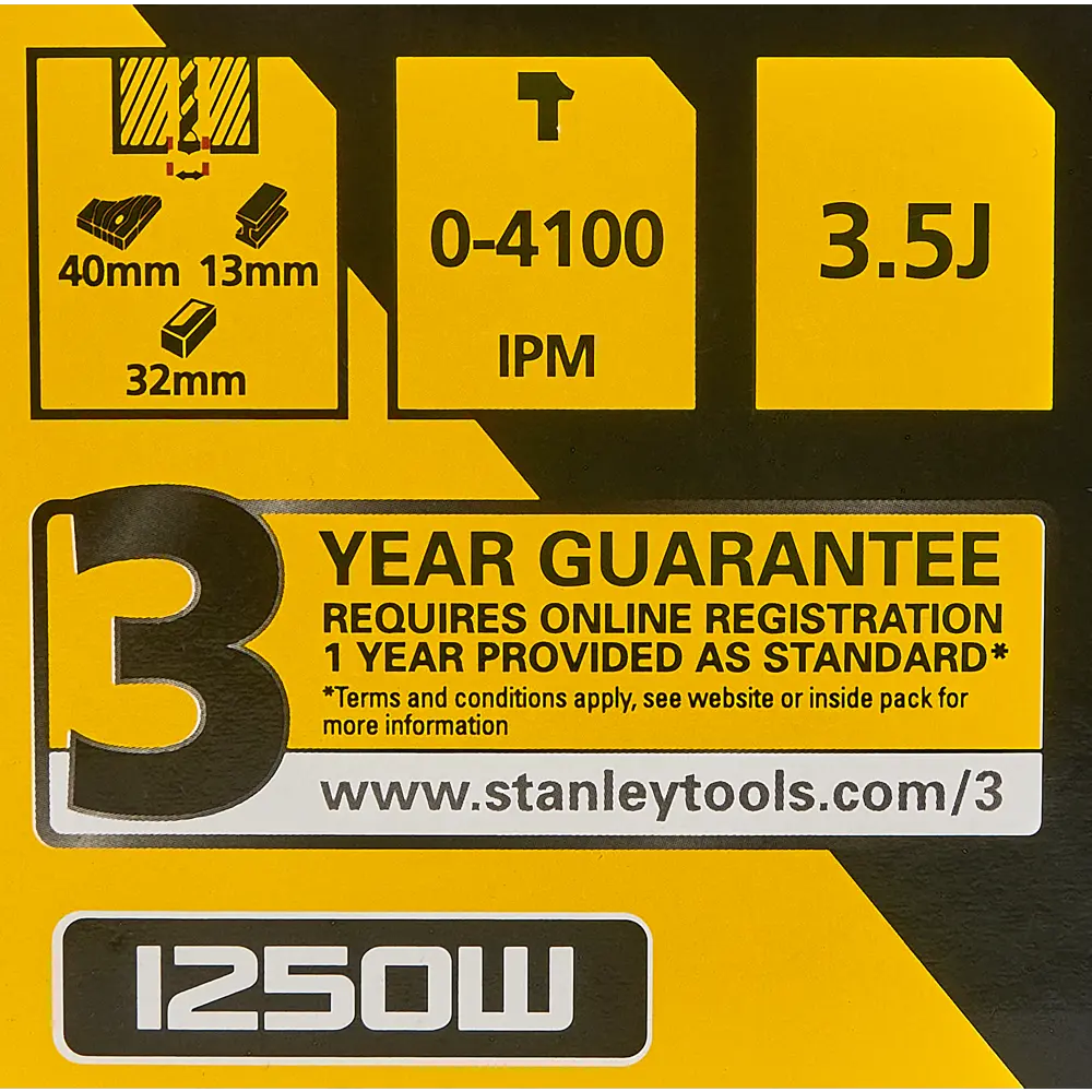 Перфоратор сетевой SDS-plus Stanley Fatmax STHR323K, 1250 Вт, 3.5 Дж STLM-2116187 - Вид №7