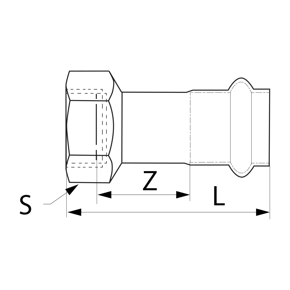 PS43550150600 Переходники Tece  - Вид №1