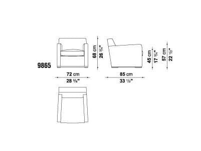 Кожаное кресло с подлокотниками Maxalto Imprimatur ARCH-00000825 - Вид №1