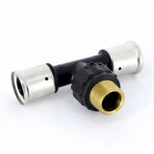 Тройник пресс-Н PVDF HENCO 26х3/4"х26