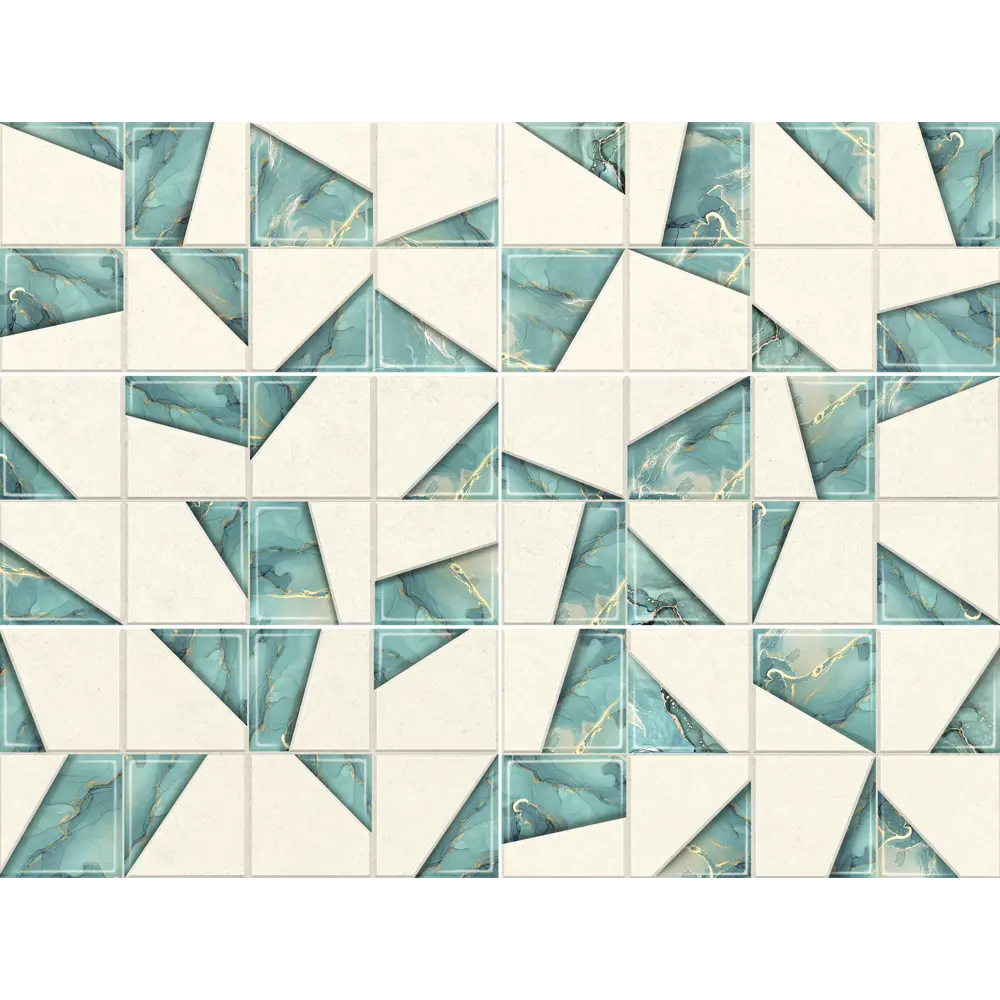 Плитка настенная Enigma 24,9x50см 1.37м2 цвет зеленый Santreyd STLM-2171915 - Вид №1