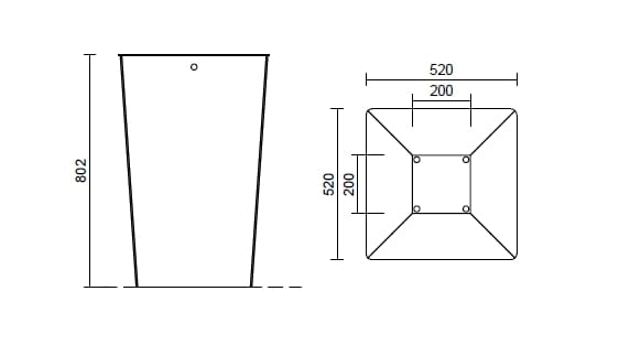 Стальные стойки для мусора Studio Città эскиз ARCH-00147227 - Вид №3