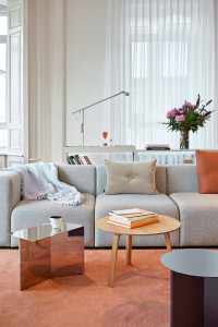 Прямоугольный стальной журнальный столик