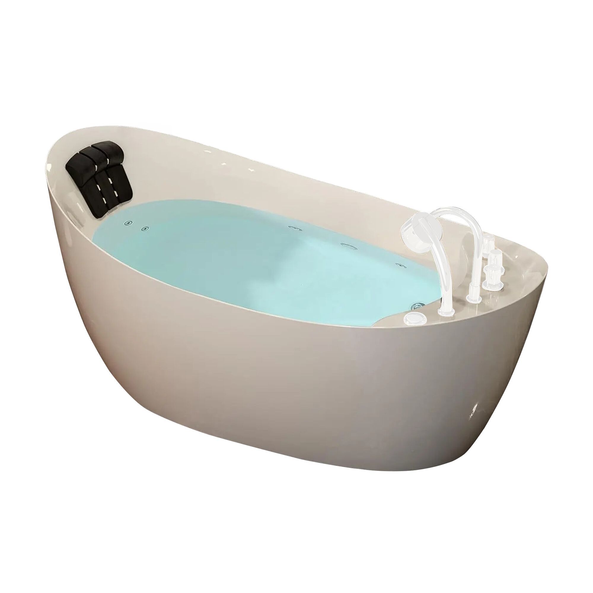 Овальная фарфоровая ванна с джакузи Fontana Showers ALIFE ARCH-00005528