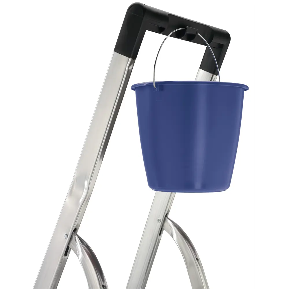 Стремянка алюминиевая Hailo 8140-400 4 ступени, максимальная нагрузка 150 кг STLM-2080442 - Вид №3