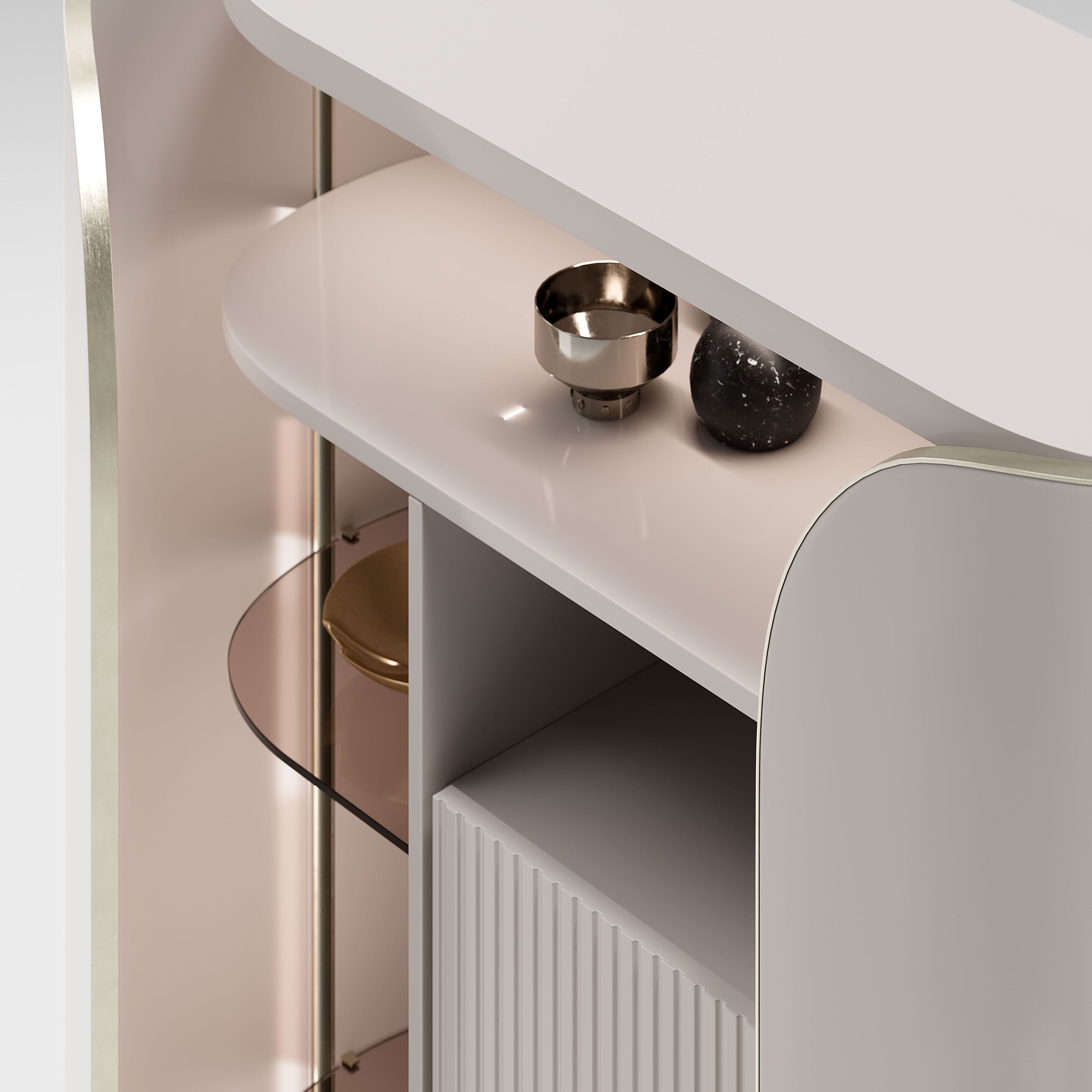 Кожаный шкаф с распашными дверцами Capital Collection ARCH-00126271 - Вид №7