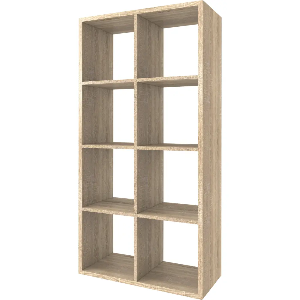 Стеллаж 8 секций 70x137x31 см, ЛДСП, цвет дуб сонома Santreyd STLM-2023576
