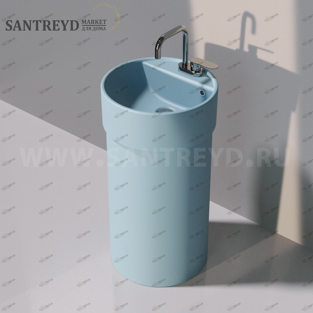 505042ACOLC5014 Напольная раковина стоящая круглая Ceramica Flaminia Twin