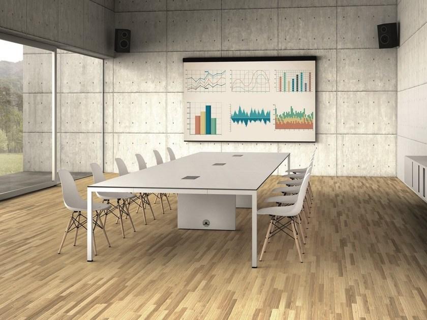 Ultom Прямоугольный стол для совещаний с системой управления кабелями Minimum sun-id-1371724 - Вид №1