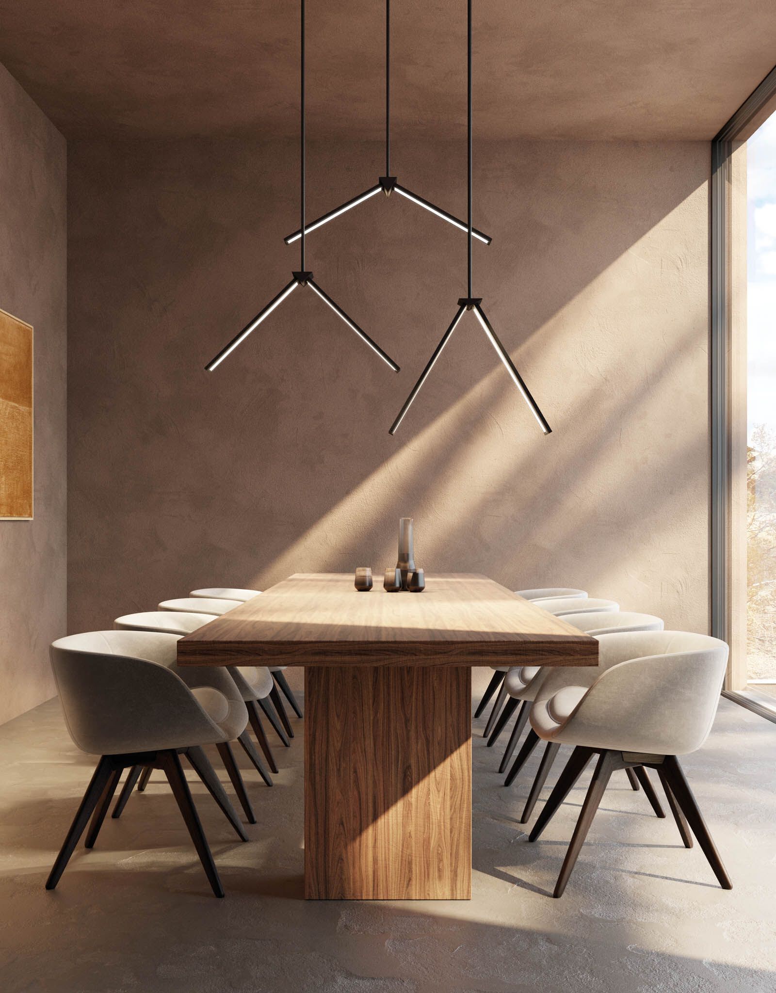 Металлический светодиодный подвесной светильник с регулируемой яркостью ZAVA SIOM CEILING ARCH-00049455 - Вид №3