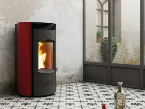 CAMINETTI MONTEGRAPPA Настенная печь на пеллетах из майолики