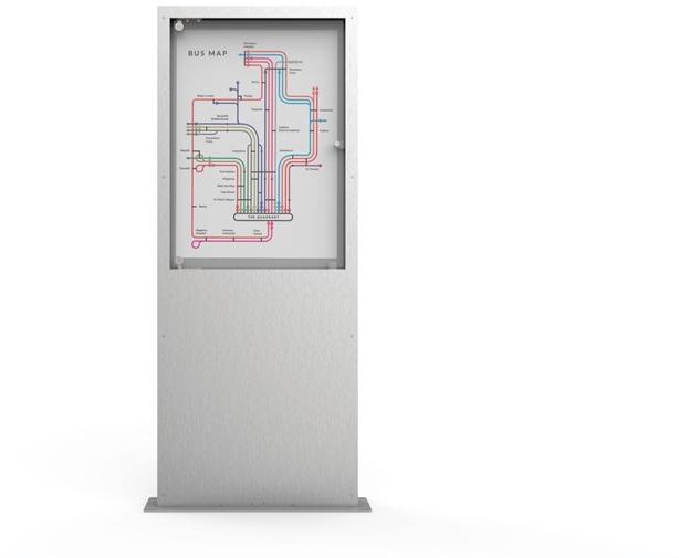 City Design Самонесущий двухсторонний стальной тотем sun-id-1505921 - Вид №1