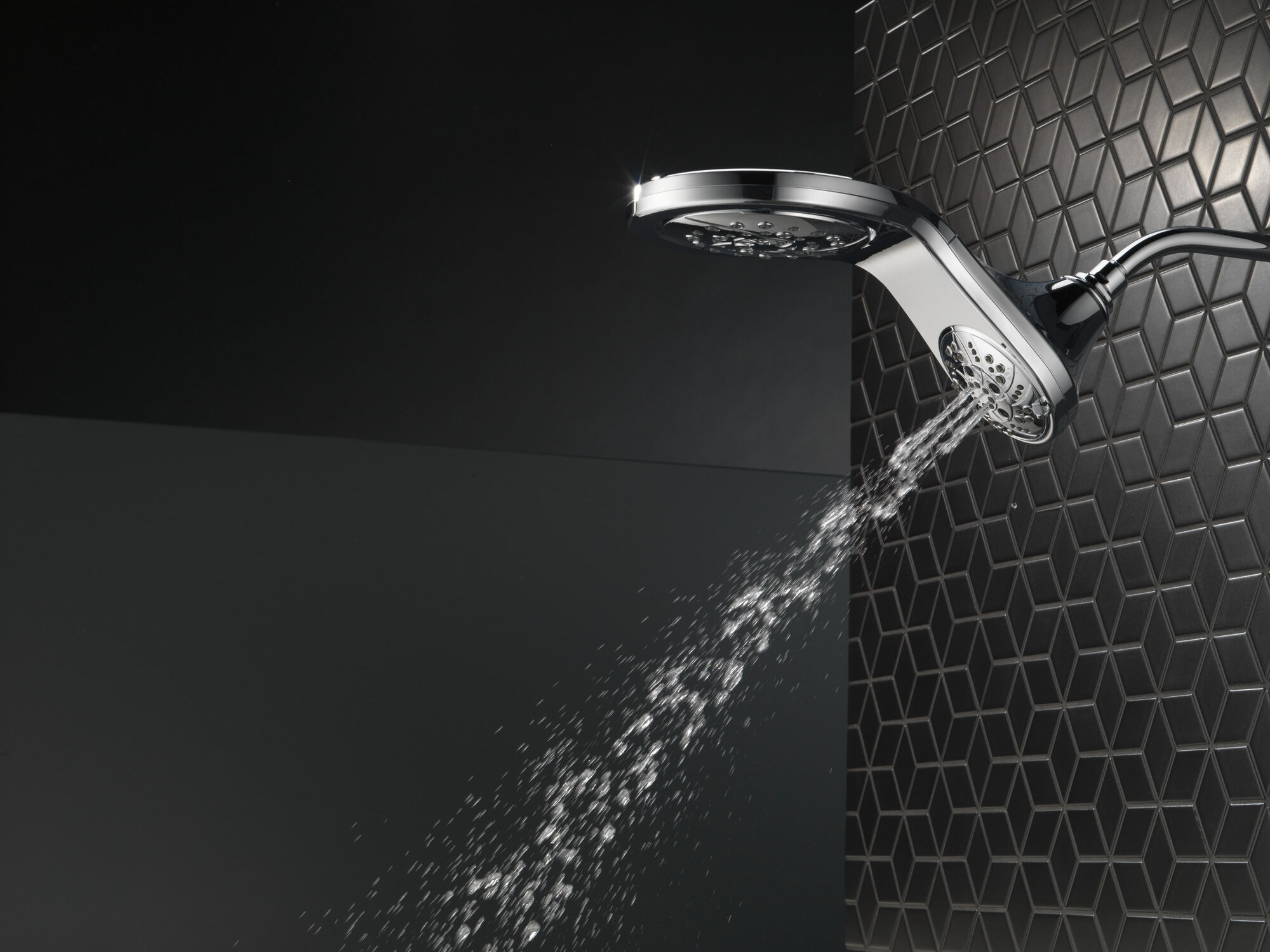 58581-PK HydroRain® H2Okinetic® In2ition® Душ два в одном с 5 настройками Delta Faucet Universal Showering Хром  - Вид №33