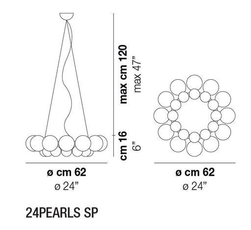 Italamp 445/8 Cri.nero/SW Strass Black/Cdf люстра подвесная 67940 - Вид №1