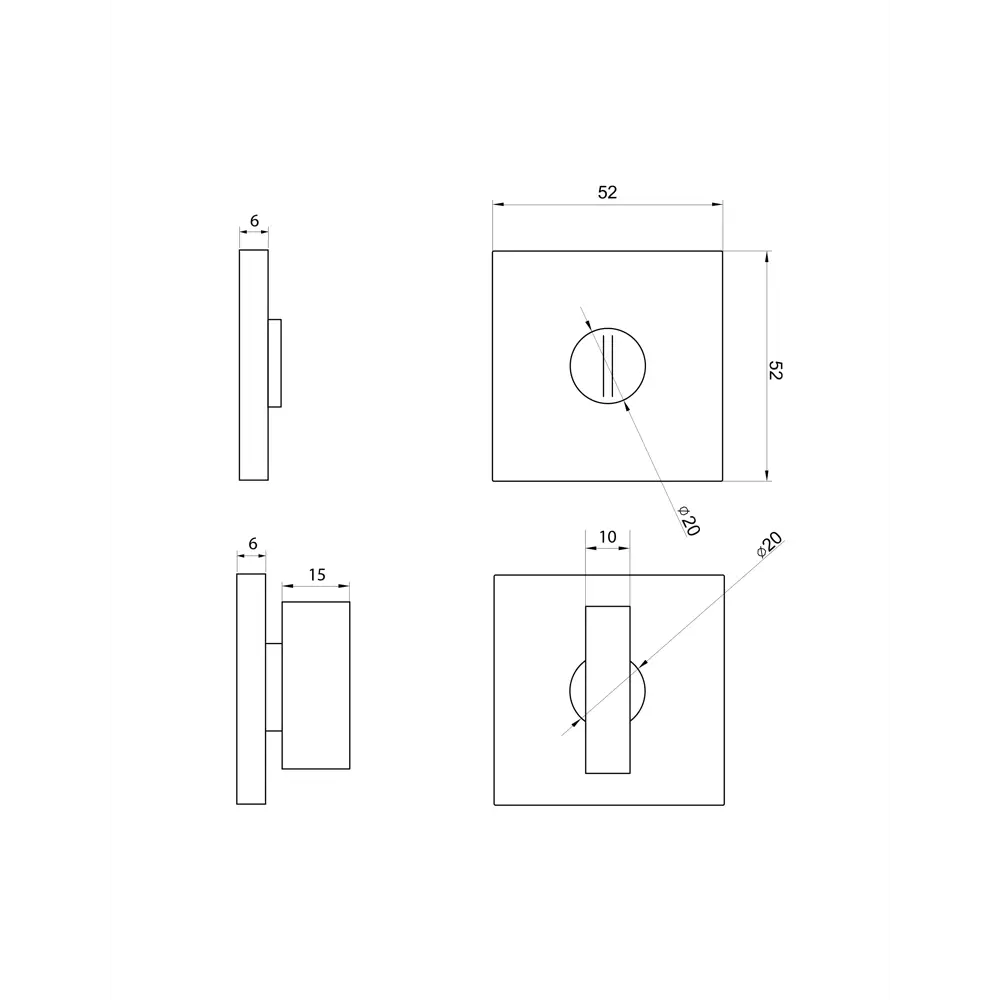 Фиксатор дверной Puerto Slim AL 03 SSC - надежная защита с матовым хромом 86523065 STLM-0069605 - Вид №4