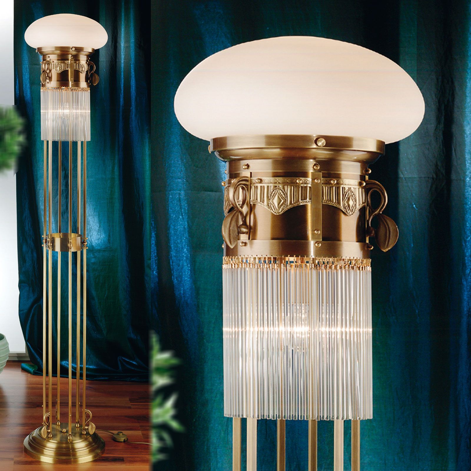 Торшер из латуни и стекла Orion ARCH-00078620 - Вид №4