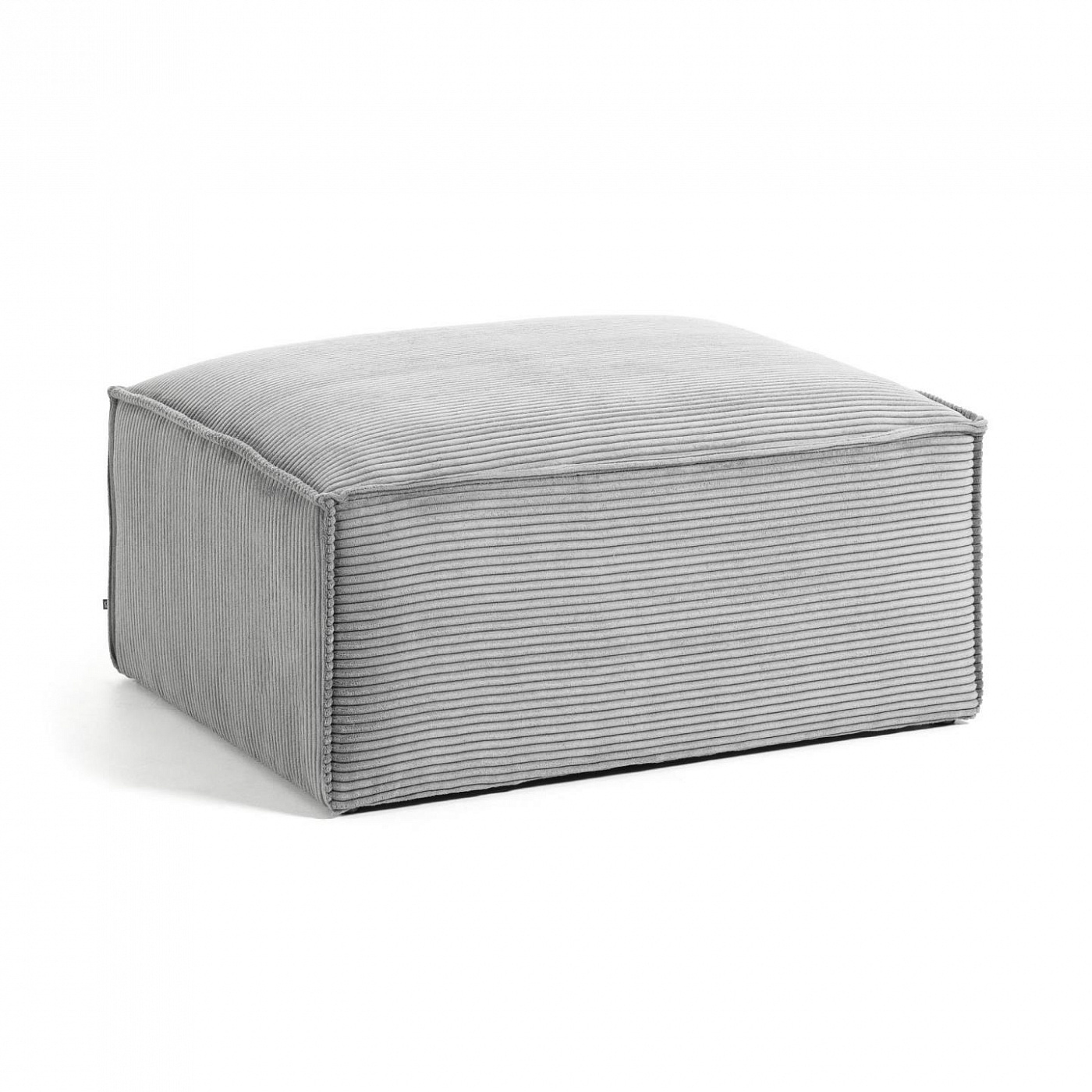 073519 Пуф серый вельвет La Forma Blok - Вид №2