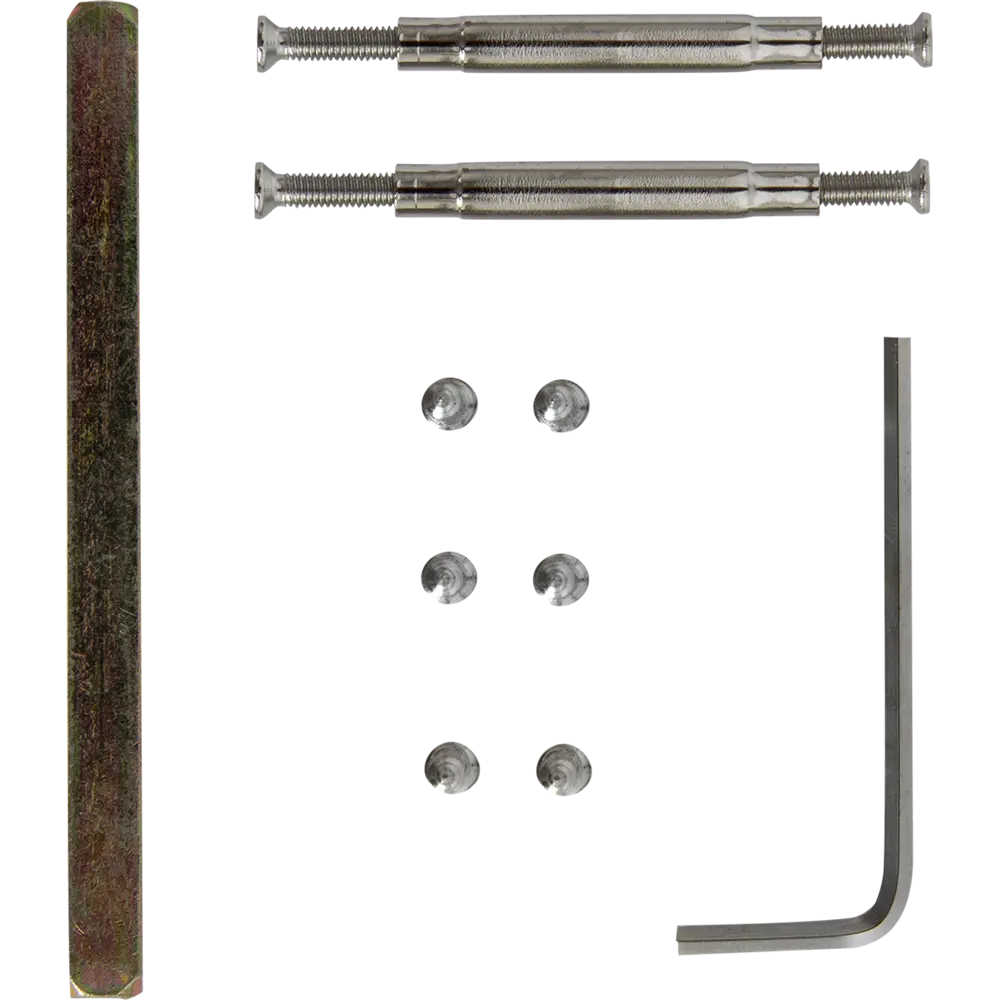 Комплект дверных ручек 12L 170 BK, с запиранием, цвет кофе ФАБРИКА ЗАМКОВ STLM-2113641 - Вид №5