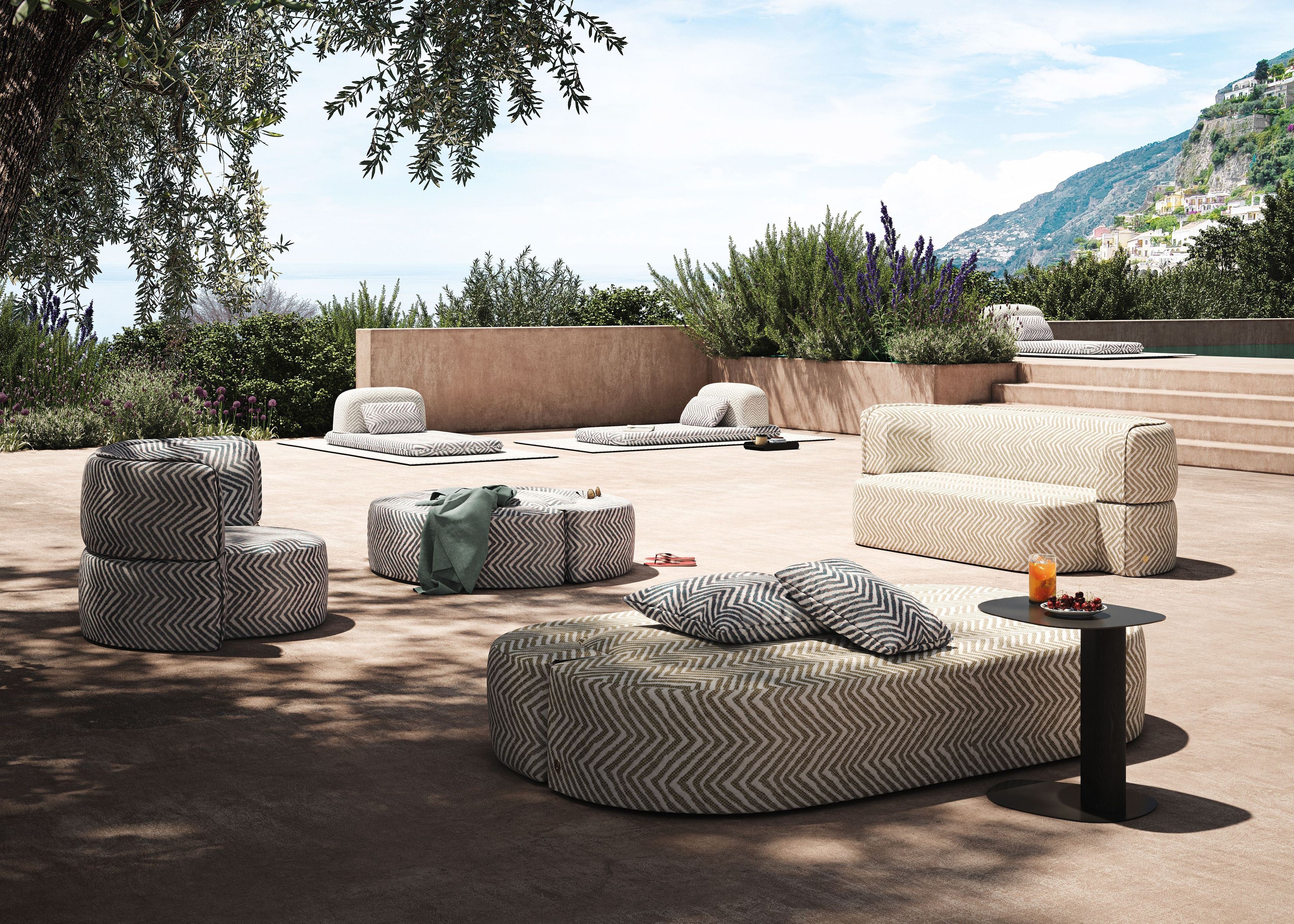 Мягкое тканевое садовое кресло с подлокотниками Liu Jo Living Collection ARCH-00120390 - Вид №6