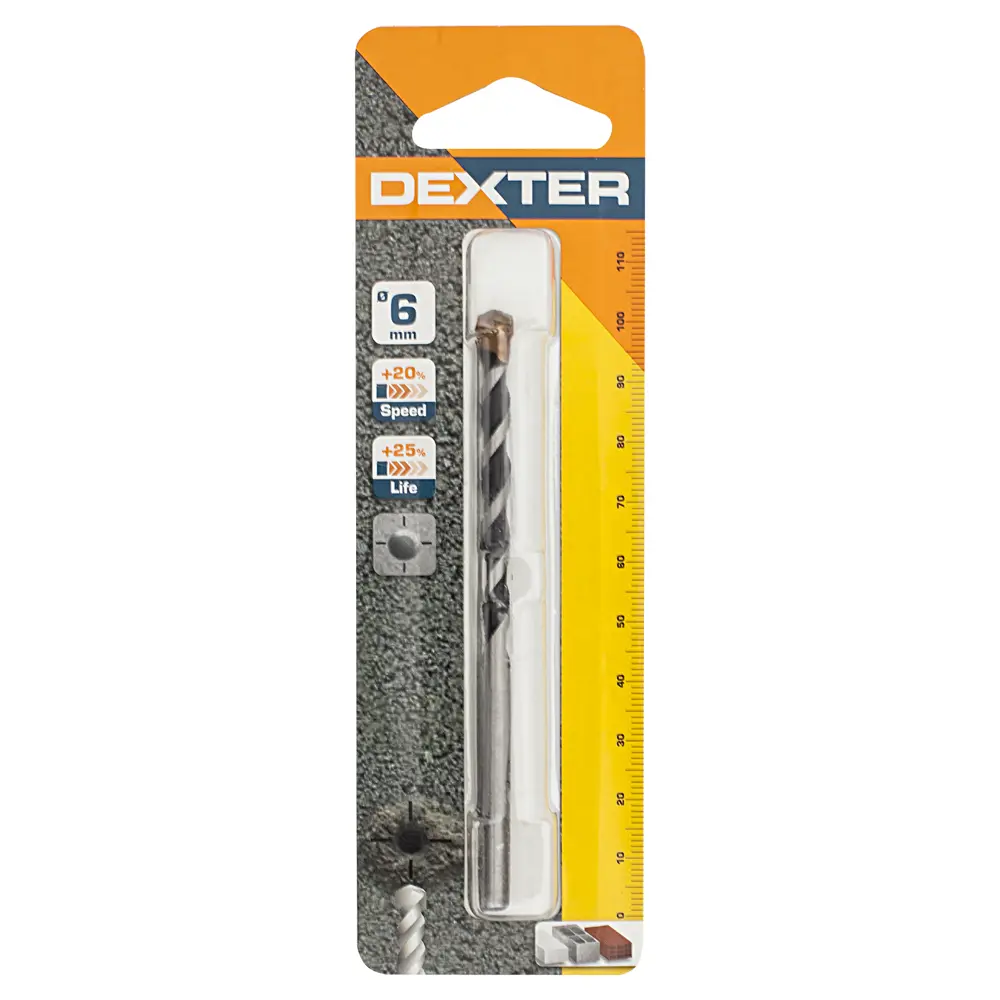 Сверло по бетону 6х100 мм Dexter 131-00640 16673533 STLM-2039245  - Вид №2