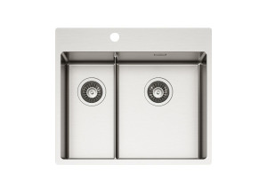 Раковина из нержавеющей стали с одной и половиной ванны