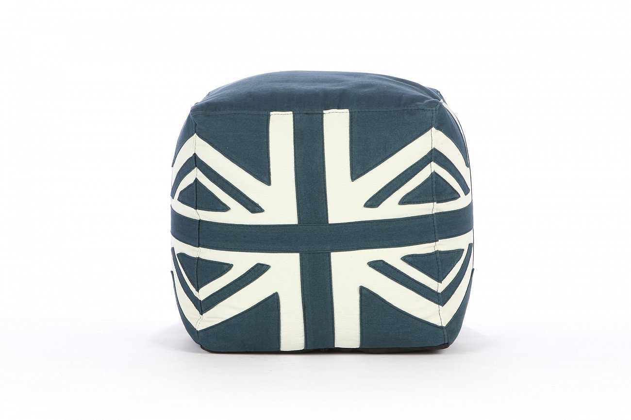 Пуф Union Jack Синий LAZY LIFE PARIS ДИЗАЙНЕРСКИЕ 051183 Белый;синий  - Вид №4