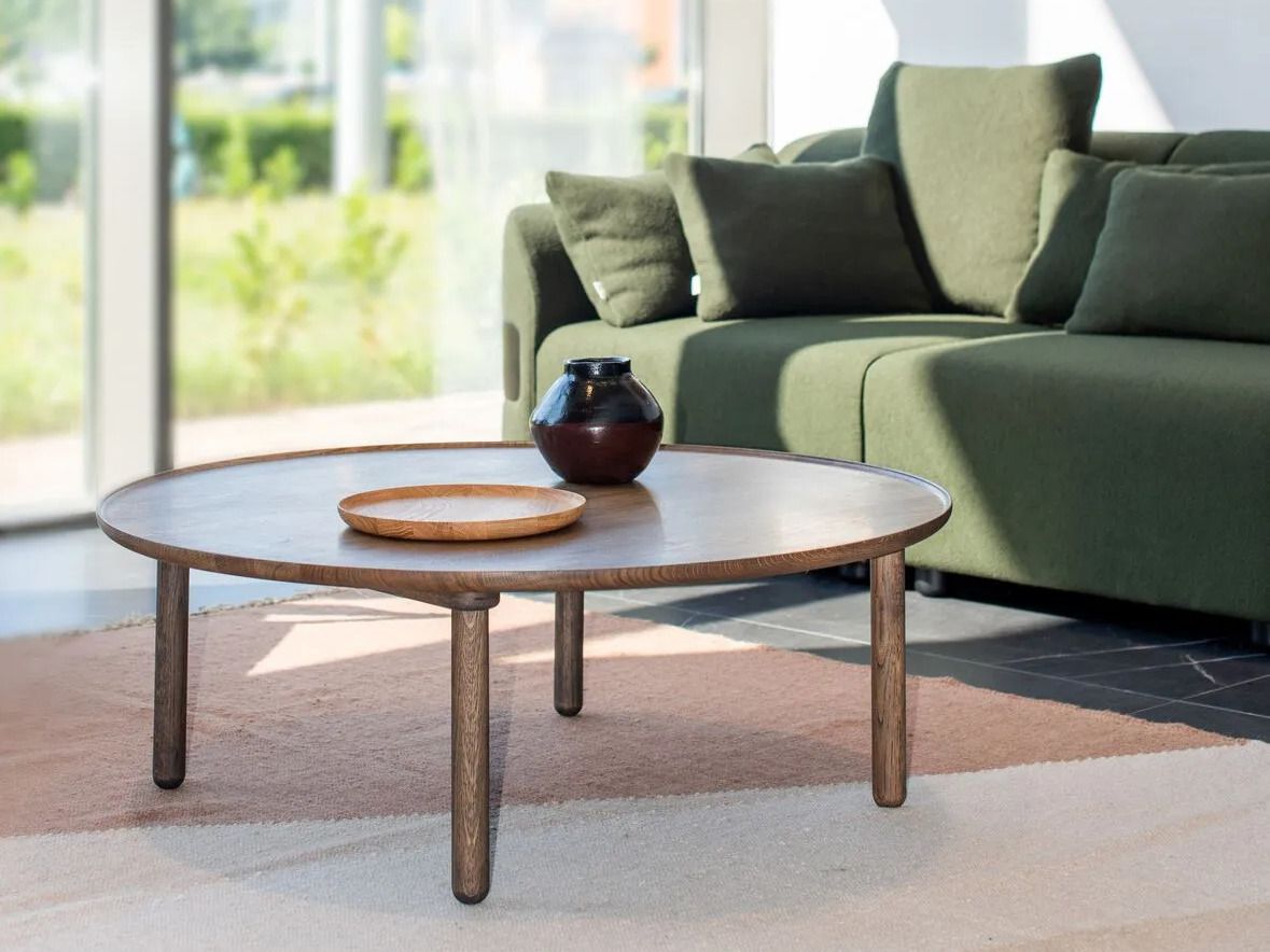 Круглый журнальный столик из дуба Gazzda Mu ARCH-00056725 - Вид №2