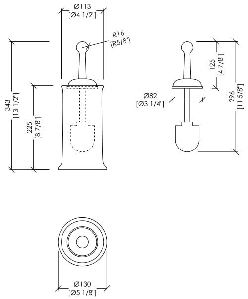 Керамический и латунный держатель для копира Devon&Devon Нью-Йорк ARCH-00022127