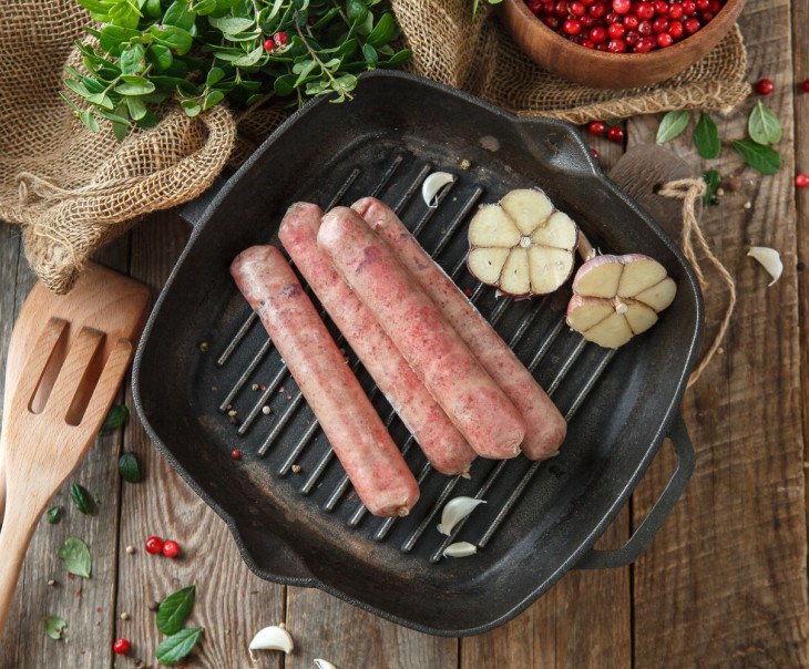 5058 Купаты для жарки из мяса лося Вкусляндия 