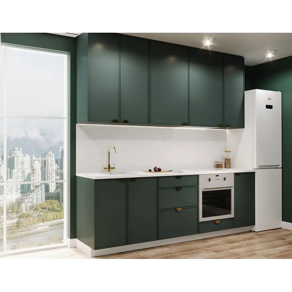 Фасад кухонного шкафа Инта 39.7x38.1 см KONSENSA МДФ цвет зеленый Инта зелёная STLM-2076906 - Вид №7