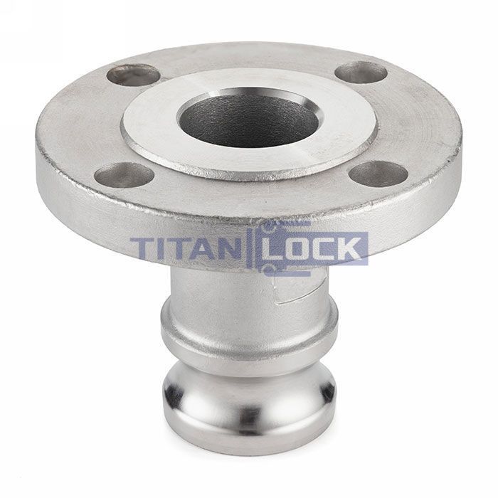 Камлок нержавеющий тип FA, ниппель с фланцем 3/4", AISI316, TL75FASS TITAN LOCK  - Вид №3