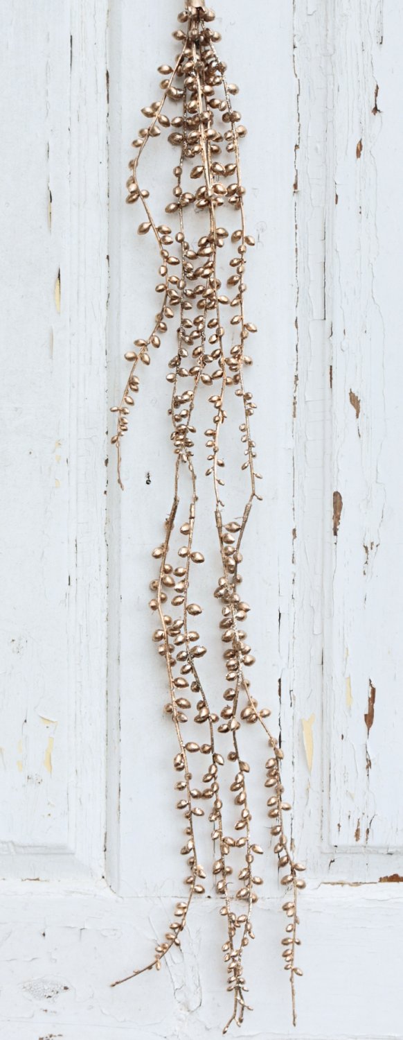 1076 394 a3 Искусственная гирлянда, 73 см, шампанское-камелия H-andreas 