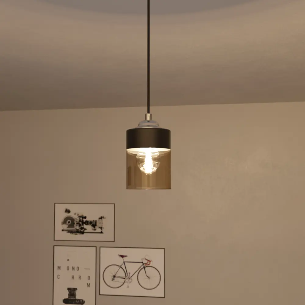 Светильник подвесной KREAFORTA Vereya цвет черный STLM-2123052 - Вид №11