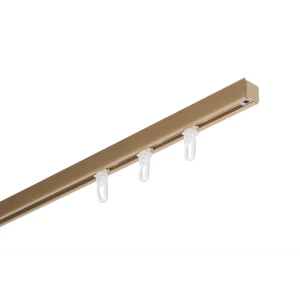 Карниз однорядный Арт-декор Atlant Mini 160 см алюминий цвет золото