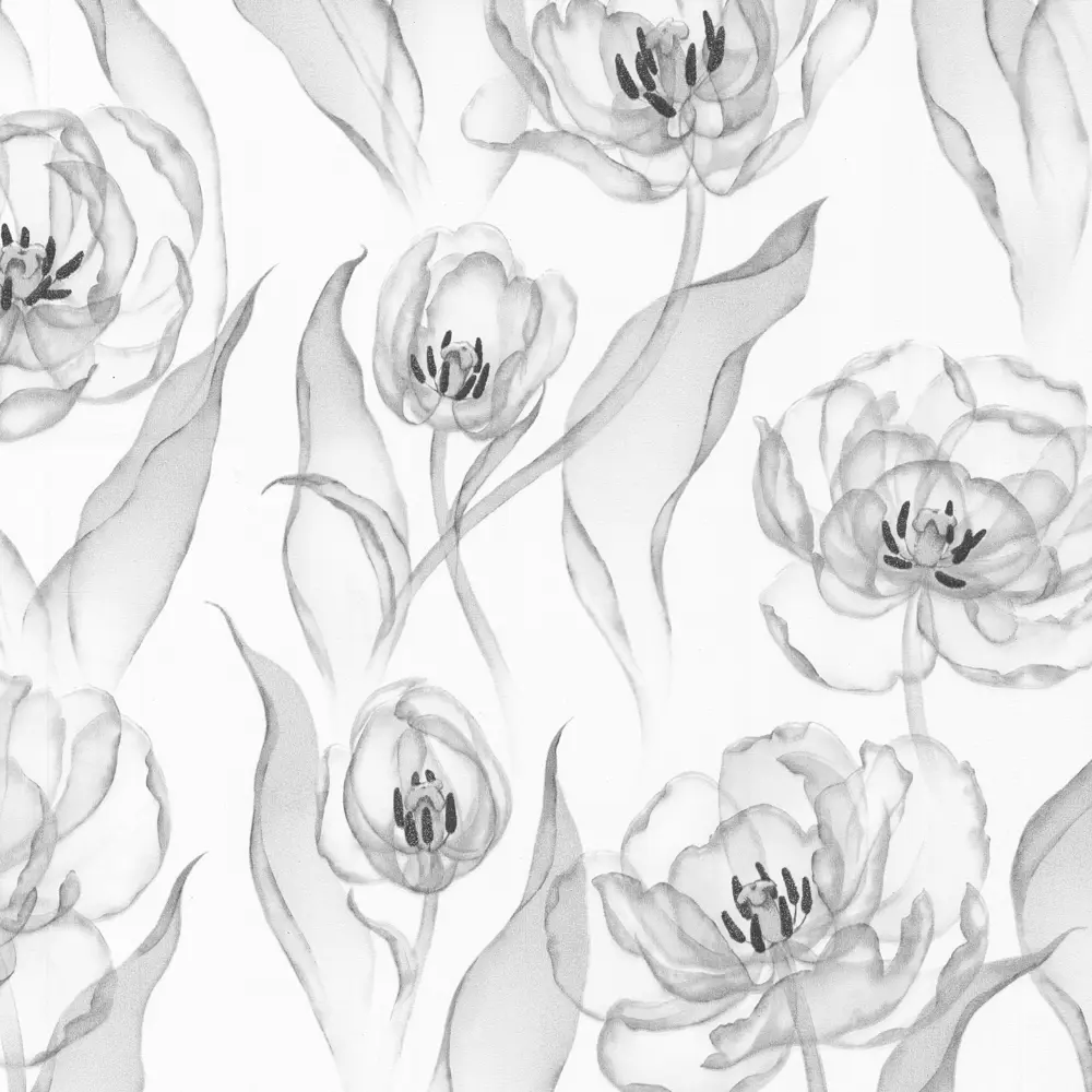 Обои флизелиновые Артекс Тюльпан белые 1.06 м 10532-02 STLM-2057053 - Вид №1
