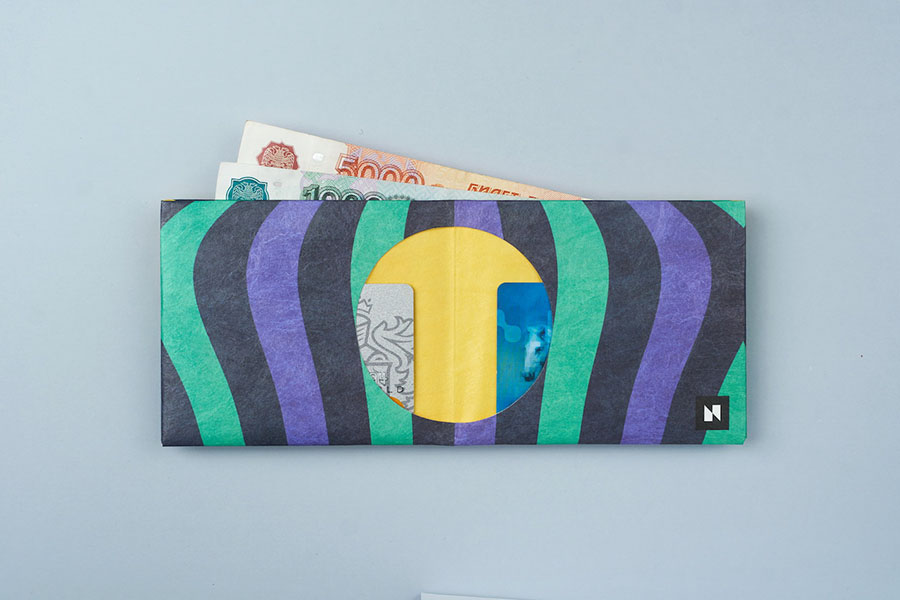 NW-090 Кошелек new scraper, мультиколор New wallet  - Вид №3