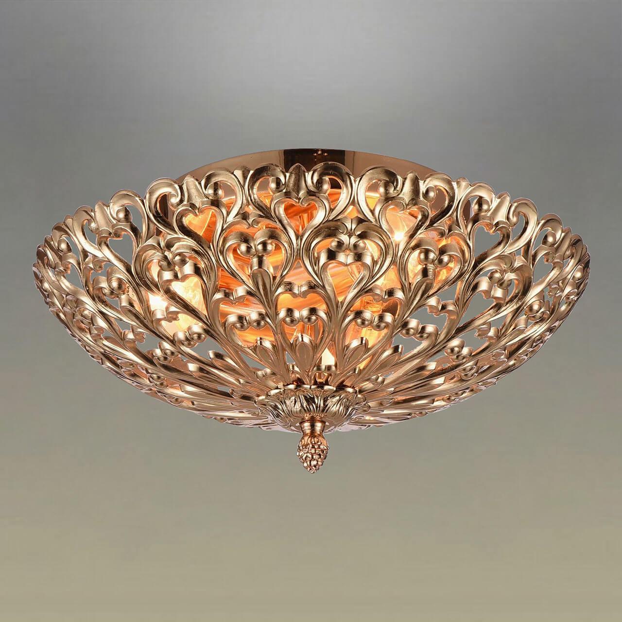 Потолочная люстра Omnilux Cipollone OML-75907-02 OMNILUX CIPOLLONE 220137 Золотой  - Вид №1