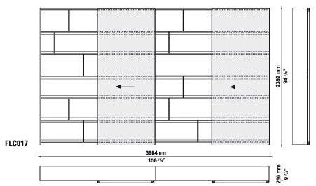 B&B Italia Модульный открытый книжный шкаф Flat.c sun-id-1463765 - Вид №19