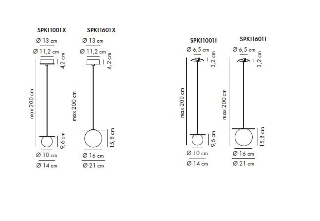 Один светодиодный подвесной светильник AXOLIGHT Kiss ARCH-00106393 - Вид №2
