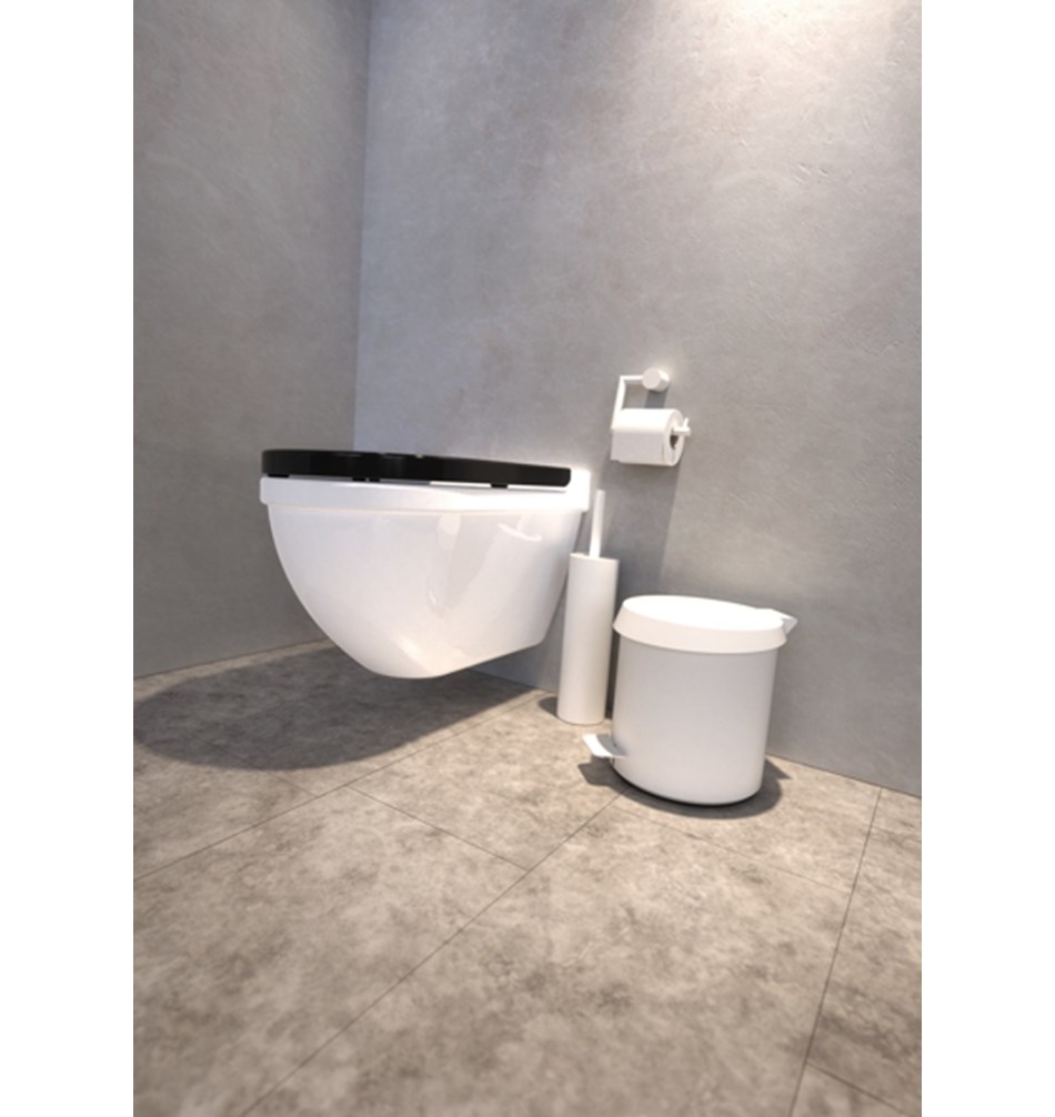 FROST Ершик для унитаза 1, напольный » белый Нержавеющая сталь Белый N1910-W  - Вид №2