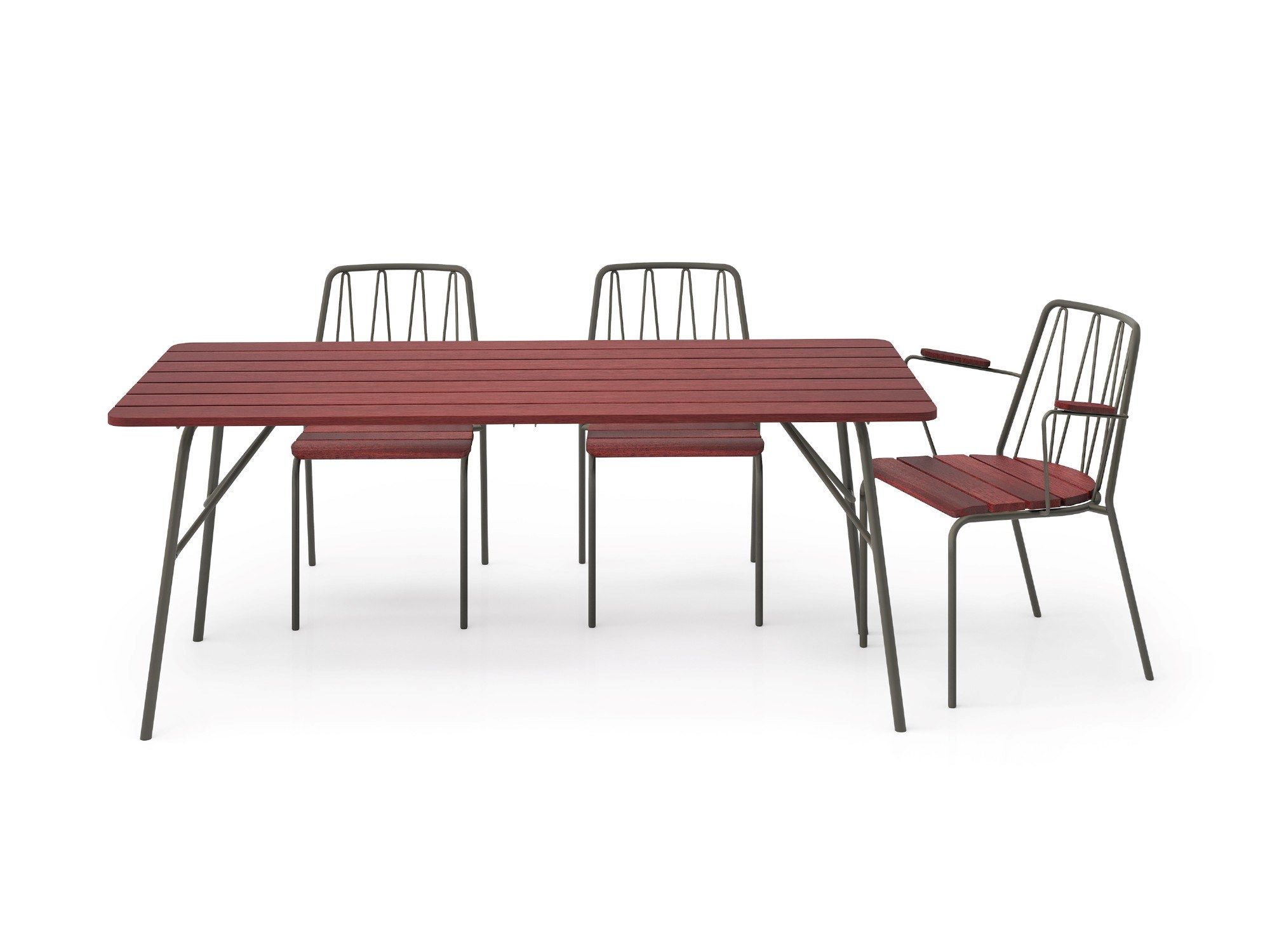 Стул из стали и дерева Nola Industrier Rousseau ARCH-00065400 - Вид №2